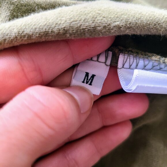 Disneyland Disney Parks Khaki Green Spirit Jersey Long Sleeve Tee Size Medium - Picture 5 of 6